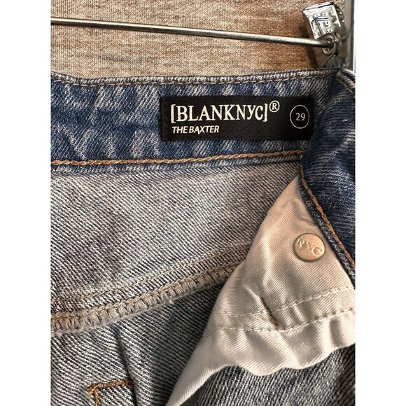 Blank NYC Jeans Women's Size 29 Ribcage Straight Leg Button Fly Denim - Picture 3 of 5